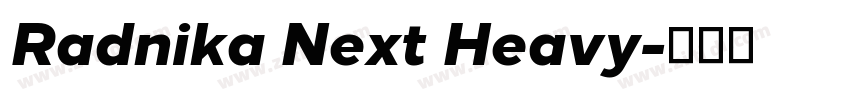 Radnika Next Heavy字体转换